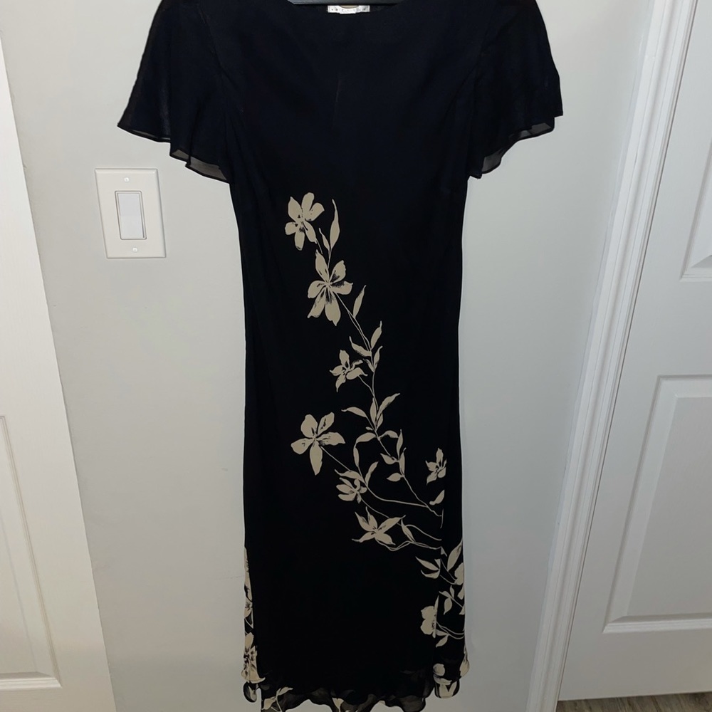 Vintage Talbots Floral Midi Dress